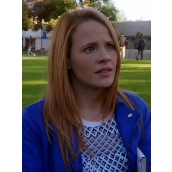 Switched at Birth S04 Katie Leclerc Leather Blue Jackets