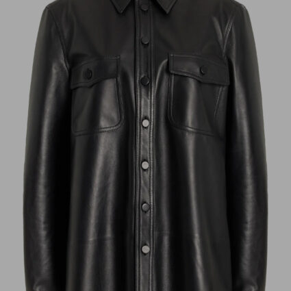 Taylor Swift Chiefs Game Black Leather Jacket