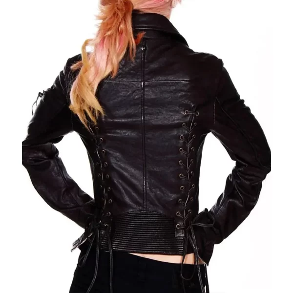 The Originals S01 Rebekah Mikaelson Black Leather Biker Jacket