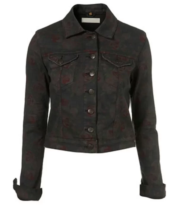 The Vampire Diaries S02 Candice King Denim Black Jacket