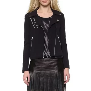 The Vampire Diaries S07 Elizabeth Blackmore Suede Jacket