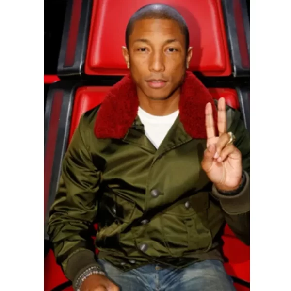 The Voice Pharrell Williams Green Twill Jacket