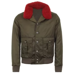 The Voice Pharrell Williams Green Twill Nylon Jacket