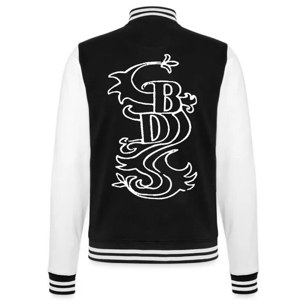 Tokyo Revengers Black Dragon Varsity Wool & Leather Jacket