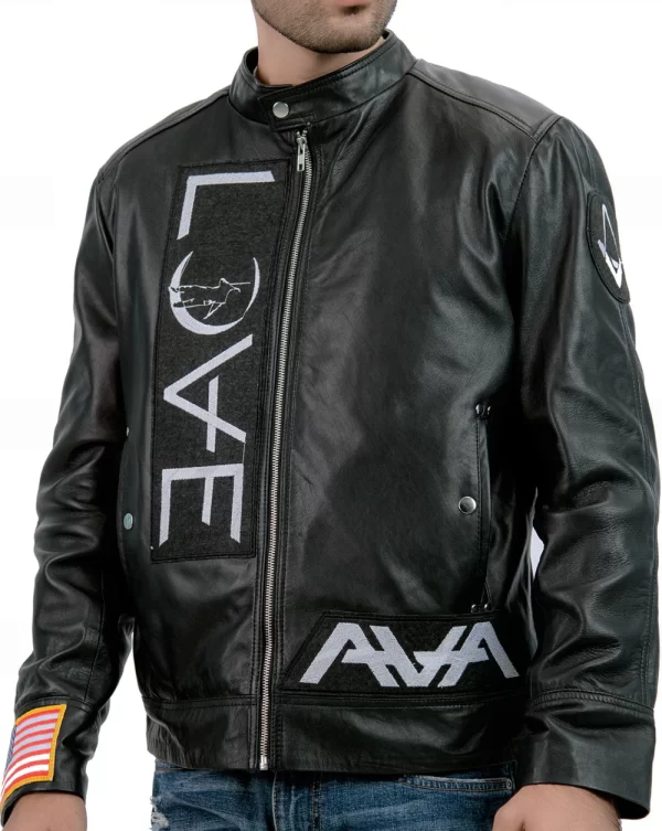 Tom DeLonge Angels and Airwaves Black Leather Jacket