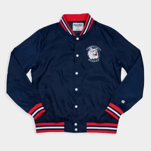 UConn Bubble Script Bomber Blue Jacket