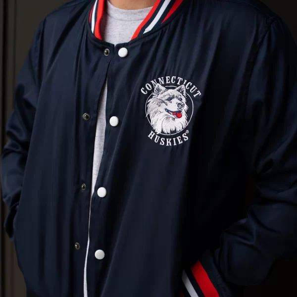 UConn Bubble Script Bomber Jacket