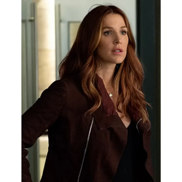 Unforgettable S03 Poppy Montgomery Leather Jackets