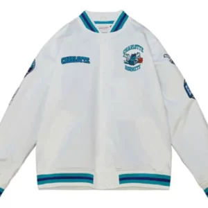 Vancouver Grizzlies City Collection White Varsity Satin Jacket