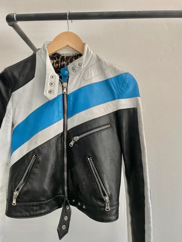 SS2001 Dolce & Gabbana biker Leather Jacket