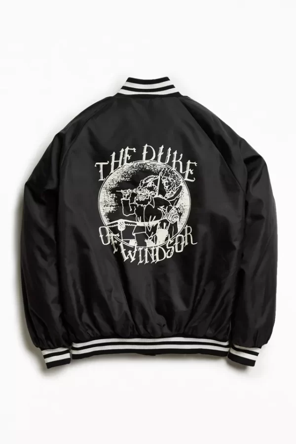 Vintage The Duke Of Windsor Black Satin Club Jacket