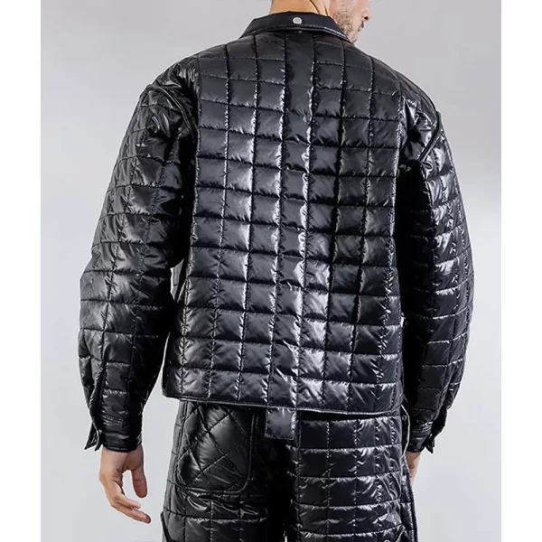 WWE Raw Seth Rollins Full-Snap Black Quilted Jacket