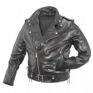 WWE Triple H Biker Black Leather Jacket