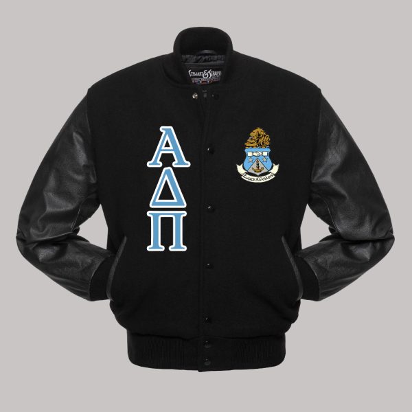 ΑΔΠ Black Varsity Jacket