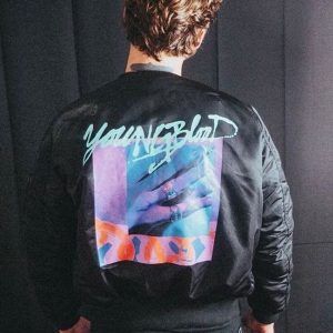 Youngblood 5sos Michael Clifford Black Bomber Jacket