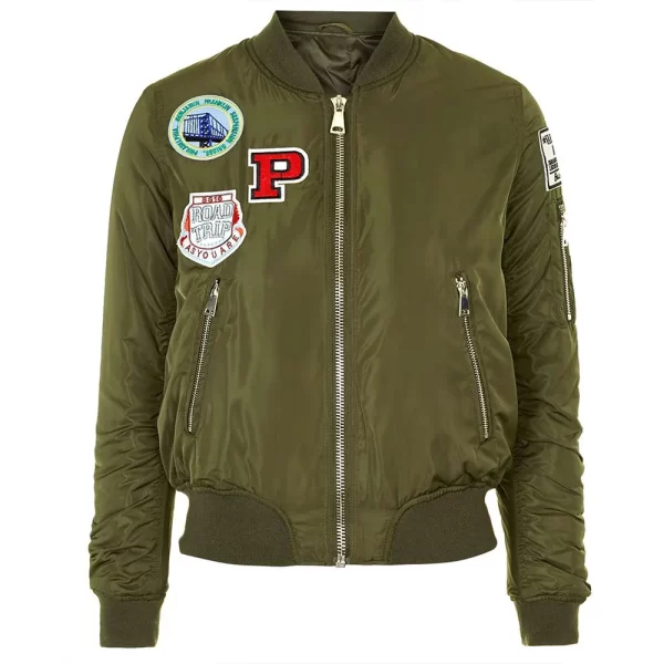 Zendaya Coleman K.C. Undercover Season 3 Satin Bomber Jacket