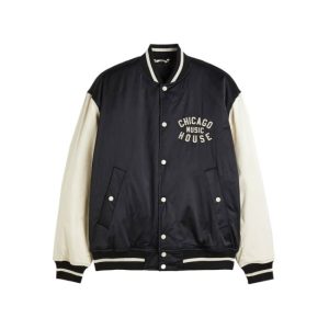 Chicago House Music Black Satin Jacket