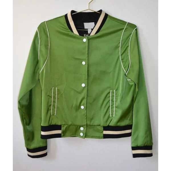 iCarly Season 5 Jennette Mccurdy Green Satin Jacket