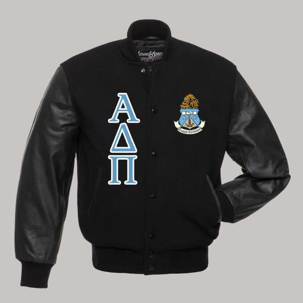 ΑΔΠ Black Varsity Jacket