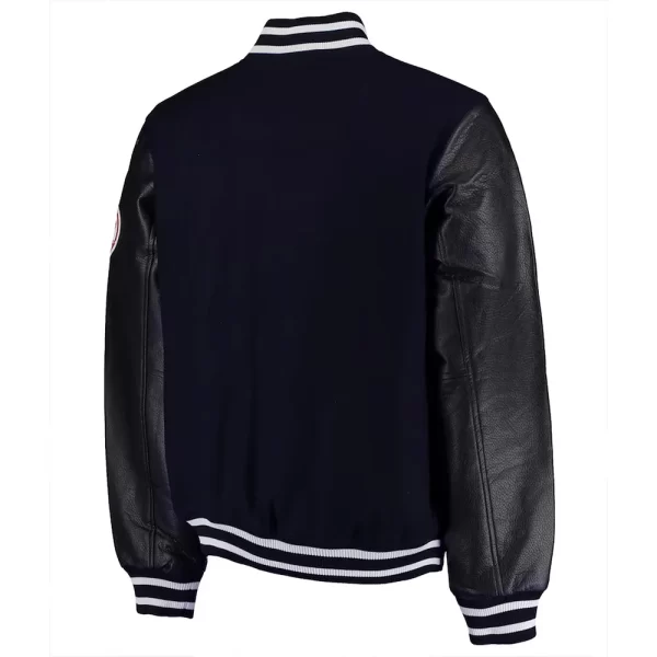 Aaron Boone NY Yankees Navy & Black Varsity Wool Jacket