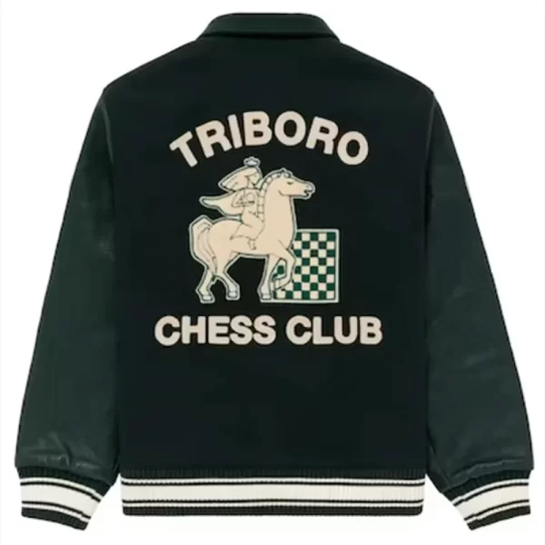 Aime Leon Dore Chess Club Wool & Leather Varsity Jacket