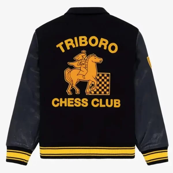 Aime Leon Dore Chess Club Wool & Leather Varsity Jacket