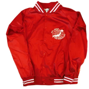 Ajpw Red Nylon Satin Jacket