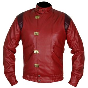 Akira Kaneda Red Men’s Leather Jacket