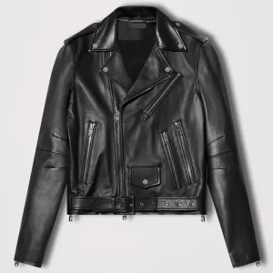 Amiri Biker Black Leather Jacket