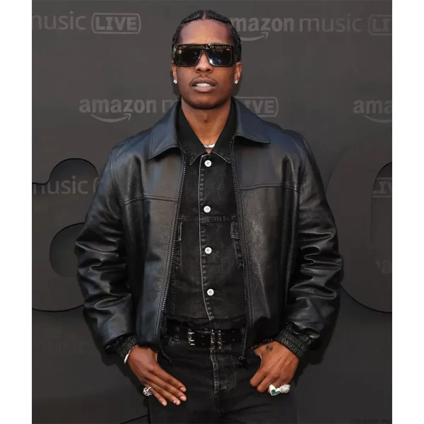 Asap Rocky Bomber Leather Jacket