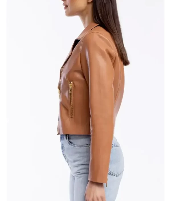 Average Joe Ashley Olivia Fisher Leather Jacket