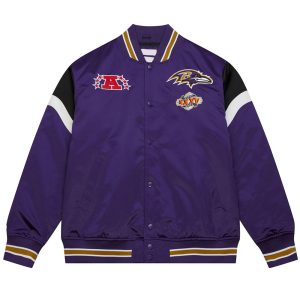 Baltimore Ravens Heavyweight Purple Satin Jacket