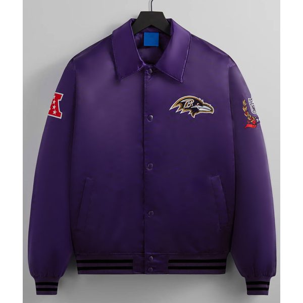 Baltimore Ravens Traveler Purple Bomber Jacket