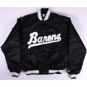 Birmingham Barons Black Satin Bomber Jacket