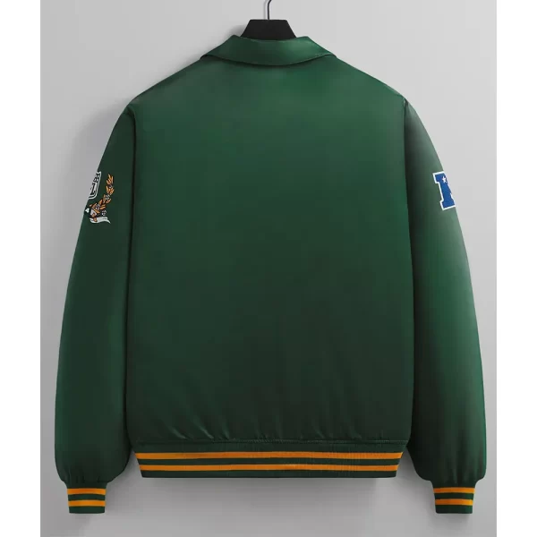 Board Green Bay Packers Bomber Green Full-Snap Satin Jacket