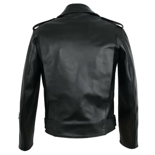 Bronx Black Leather Biker Jacket