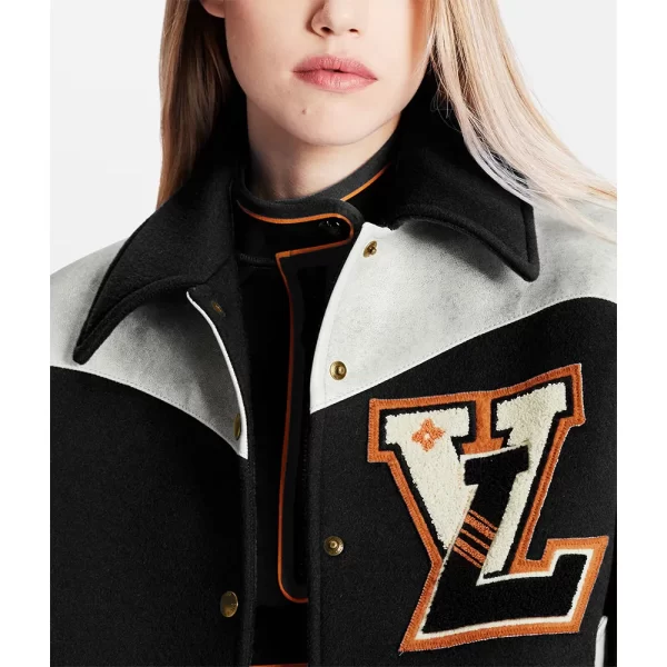 Cashgora LV Black Varsity Jackets