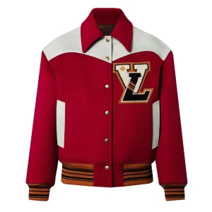 Cashgora LV Varsity Red Jacket