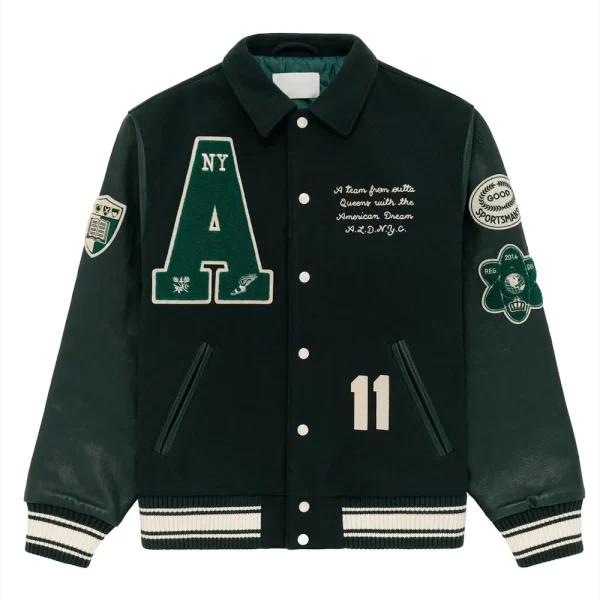 Chess Club Wool Green Varsity Jacket