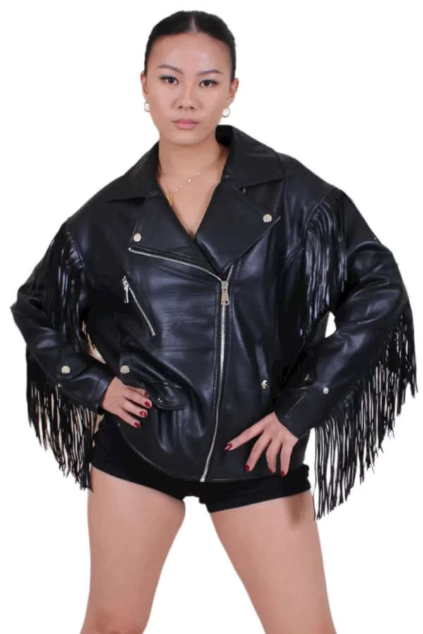 Cowgirl-moto Fringe Western Jacket