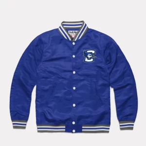 Creighton Bluejays Satin Varsity Jacket