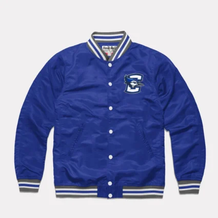 Creighton Bluejays Satin Varsity Jacket