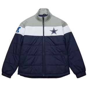Dallas Cowboys In The Clutch Puffer Navy Jacket