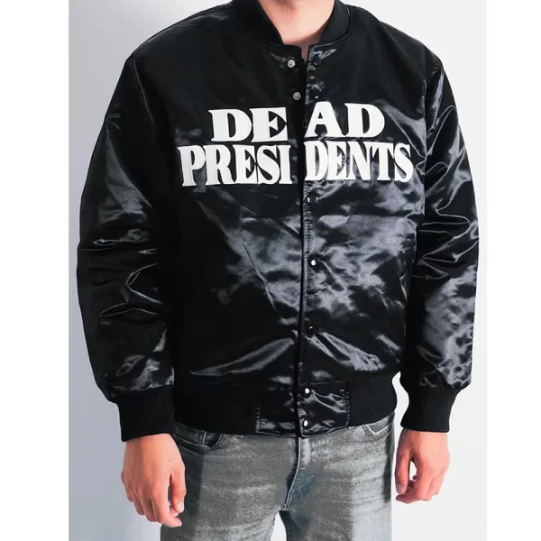 Dead President Black Satin Jacket