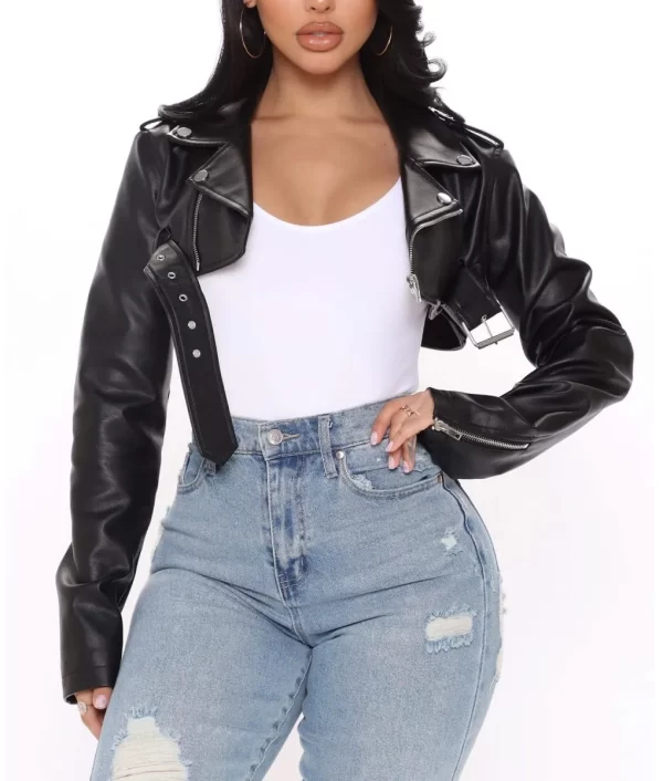 Drew Sidora Real Housewives of Atlanta Black Leather Jacket