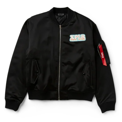Fortune Teller Satin Bomber Jacket