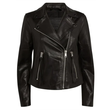 Found Gabrielle Walsh Black Leather Jacket