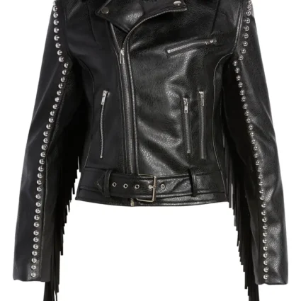 Fringe-moto Moto Leather Jacket