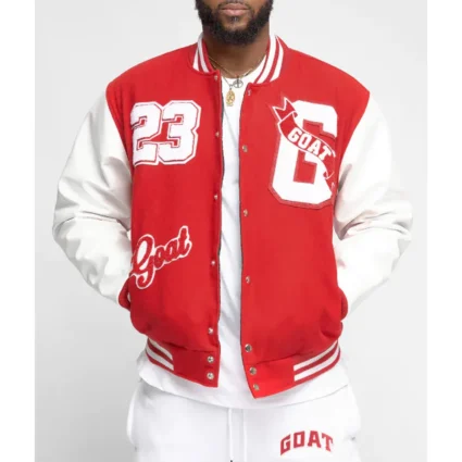 Goat 23 Red Varsity Jacket