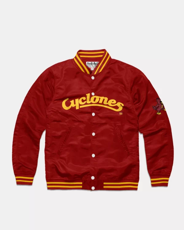 ISU Cyclones Script Red Varsity Jacket